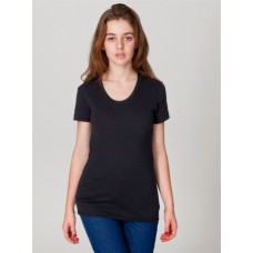 American Apparel Poly-cotton Short Sleeve Women's Top American Apparel Poly-cotton Short Sleeve Women's Top