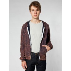 American Apparel Acid Wash California Fleece Zip Hoodie