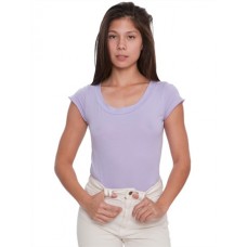 American Apparel Sheer Jersey Girly Top With Merrow Hem
