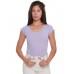 American Apparel Sheer Jersey Girly Top With Merrow Hem