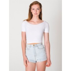 American Apparel Cotton Spandex Jersey Crop Tee