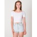 American Apparel Cotton Spandex Jersey Crop Tee