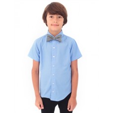 American Apparel Youth Short Sleeve Button-down Shirt