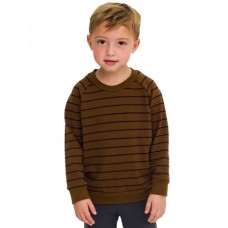 American Apparel Kids Striped Fleece Raglan Pullover