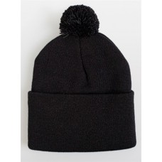 American Apparel Cuffed Acrylic Pom Pom Beanie