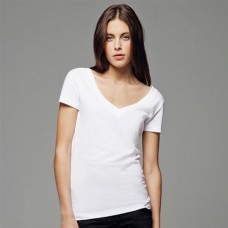 Bella Ladies Sheer Jersey Double-v T-shirt Bella Ladies Sheer Jersey Double-v T-shirt