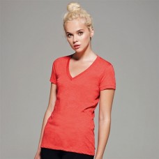 Bella Ladies Triblend Deep V-neck T-shirt
