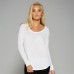 Bella Ladies Long Sleeve Flowy 2x1 Viscose Shirt