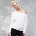 Bella Ladies Flowy Off The Shoulder Long Sleeve T-shirt