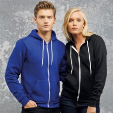 Bella Unisex Zip-up Poly/cotton Fleece Hoodie