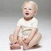 Bella Baby Rib Organic Short Sleeve One Piece Baby Suit