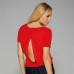Bella Ladies Flowy Open Back Tee