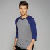 Bella Triblend 3/4 Sleeve Baseball T-shirt