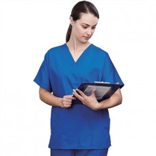 Cherokee Unisex V Neck Tunic Side Seam Vents