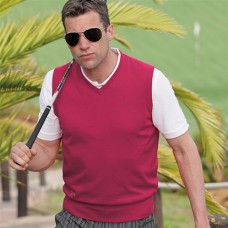 Glenmuir Cotton V Neck Slipover Mens Tank Top