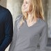 Kariban Long Sleeve Ladies V-neck T-shirt