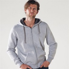 Kariban Heavy Full Zip Contrast Mens Hoody