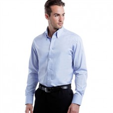 Kustom Kit Tailored Fit Premium Long Sleeve Mens Oxford Shirt