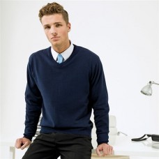 Premier Knitted V-neck Mens Sweater
