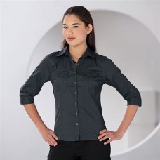 Russell Roll-sleeve 3/4 Sleeve Womens Shirt