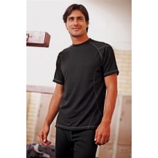Regatta Mens Premium Short Sleeve Base Layer In Black
