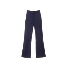 Grahame Gardner Ladies Boot Leg Trousers In Navy And Bottle