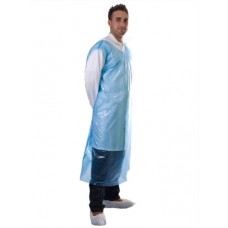 Supertouch Disposable Pe Smock 20 Micron In Blue