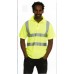 Uneek Clothing Uc805 Hi-viz Polo Shirt In Yellow