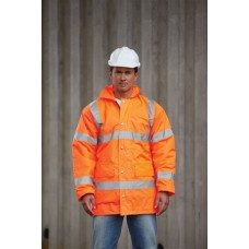Yoko Hi-vis Road Safety Jacket In Hi-vis Orange And Hi-vis Yellow