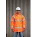 Yoko Hi-vis Road Safety Jacket In Hi-vis Orange And Hi-vis Yellow