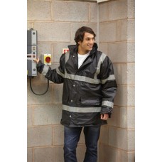 Yoko Security Jacket In Black And Navy