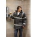 Yoko Security Jacket In Black And Navy