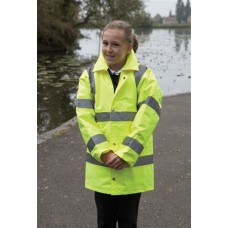 Yoko Children's Hi-vis Parka In Hi-vis Yellow