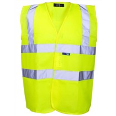 Supertouch Mens Hi Vis Vest In Hi Vis Yellow