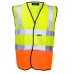 Supertouch Mens Hi Vis Two Tone Vest