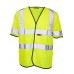 Supertouch Mens Hi Vis Short Sleeved Waistcoat In Hi Vis Yellow