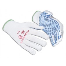 Portwest Workwear Nylon Polka Dot Glove In White