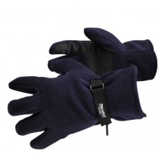 Portwest Workwear Fleece Glove Thinsulate Lined In Black And Navy