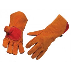 Portwest Workwear Reinforced Welding Gauntlet In Brown
