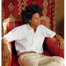 Fruit Of The Loom Men's Short Sleeve Oxford Shirt