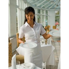 Fruit Of The Loom Lady-fit Short Sleeve Poplin Shirt