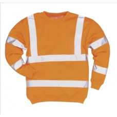 Portwest Work Wear Rail Industry Hi-vis Sweat Shirt