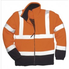 Portwest Work Wear Rail Industry Hi-vis Two Tone Fleece Jacket
