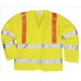 Portwest Work Wear Hi-vis Jacket With Reflexite Red Braces