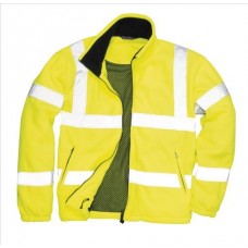 Portwest Work Wear Hi-vis Mesh Lined Fleece Jacket