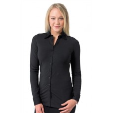 Russell Collection Womens Long Sleeve Shirt Stretch Top