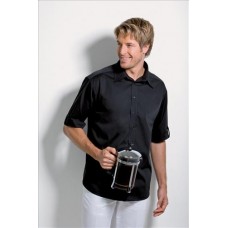 Kustom Kit Bargear Unisex Turn Back Cuff Short Sleeve Bar Shirt