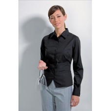 Kustom Kit Bargear Ladies' Long Sleeve Waistcoat Bar Shirt