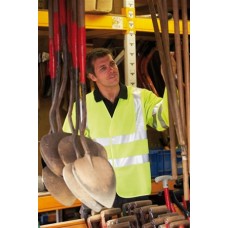 Yoko Hi-vis Long Sleeve Vest In Hi Vis Orange And Hi-vis Yellow