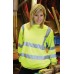 Yoko Hi-vis Heavyweight Sweatshirt In Hi-vis Yellow